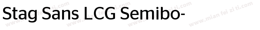 Stag Sans LCG Semibo字体转换